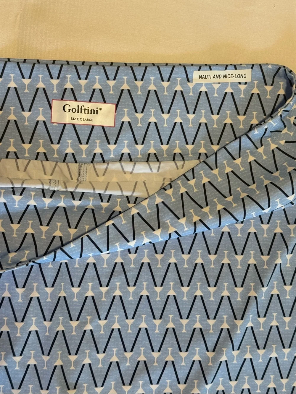 Golftini Skort Blue Martini XL Nautilus and Nice Long